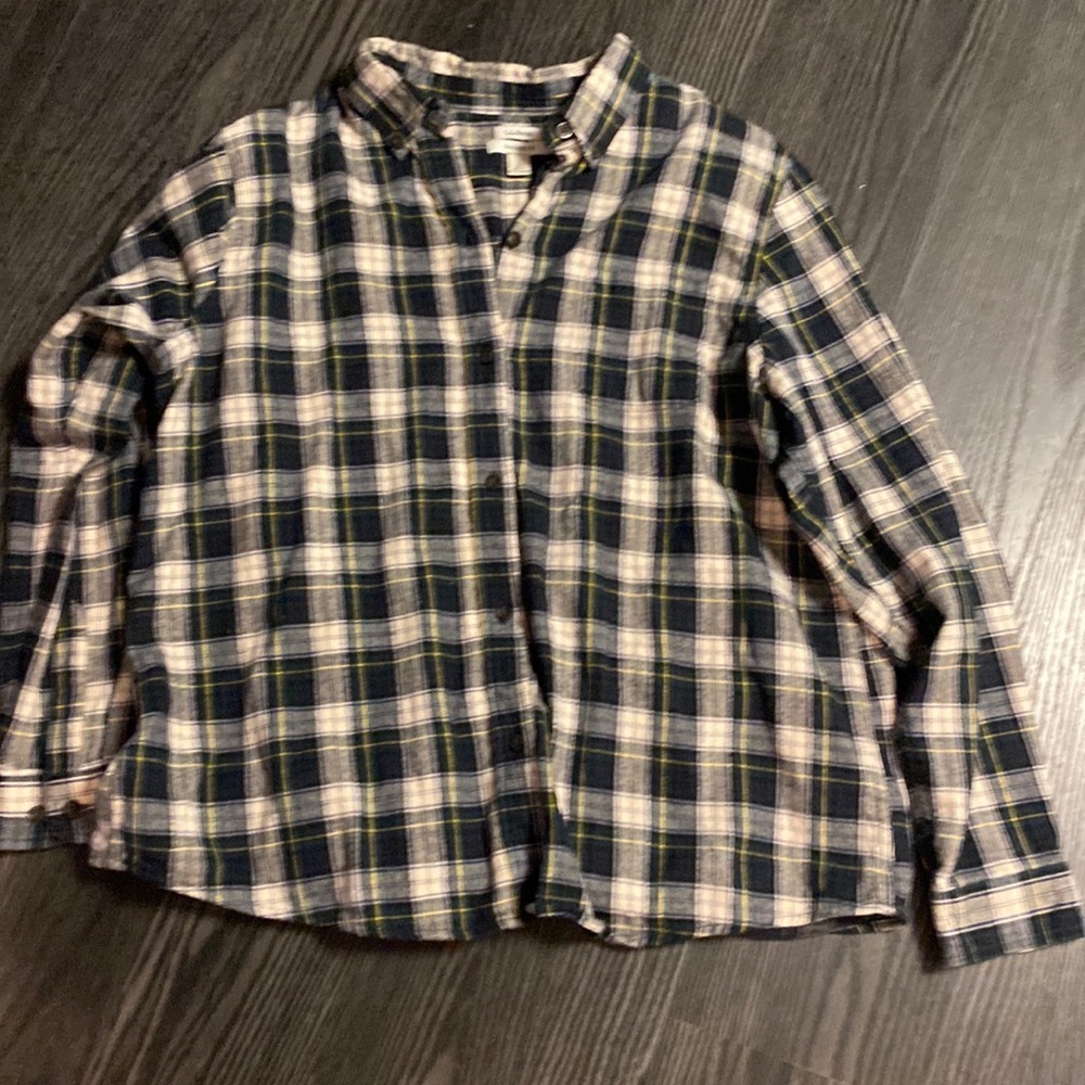 🍍L.LBEAN FLANNEL 🍍RELAXED FIT🍍SIZE LARGE 🍍F-3